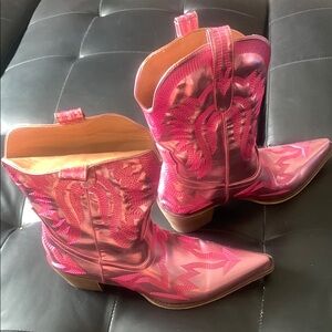 Pink Western Cowboy Boots